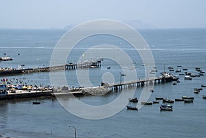 Pescadores Beach, Chorrillos, Lima, Peru.