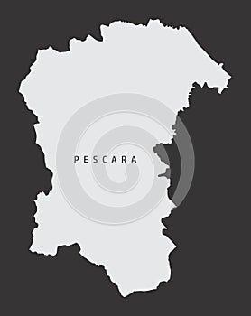 Pescara province map