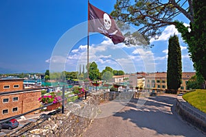 Peschiera del Garda colorful waterfront and architecture view