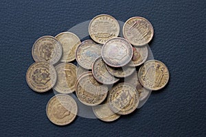 Peseta coins ancient Spain