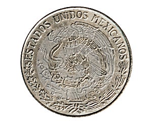 1 Peso coin (Estados Unidos Mexicanos Circulation). Bank of Mexico. Reverse, 1978 photo