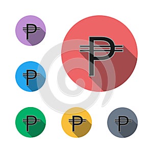 Peso icon symbol flat graphic symbol