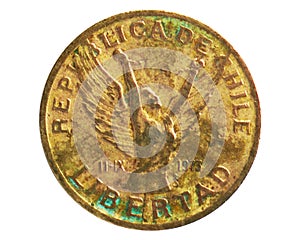 10 Pesos coin narrow year - narrow rim, 1975~Today - Pesos CLP serie, Bank of Chile photo