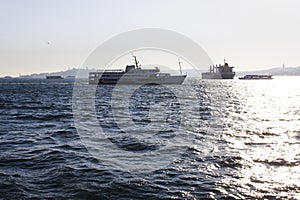 Pessenger ship in Bosphorus -Istanbul, Turkey