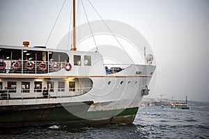 Pessenger ship in Istanbul bosphorus, Turkey