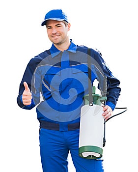 Pest Control Exterminator Man Worker