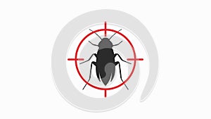 Pest control graphic animation. 4K resolution