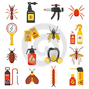 Pest Control Icons Set