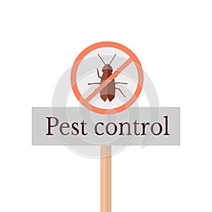 Pest Control Sign