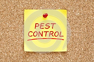 Pest Control Sticky Note