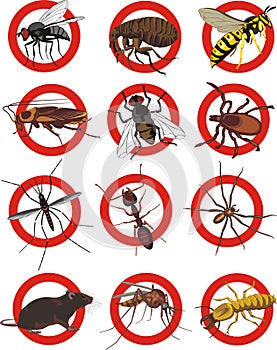 Pest control - warning sign