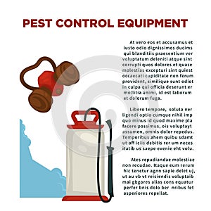 Pest prevention means informative poster with sample text