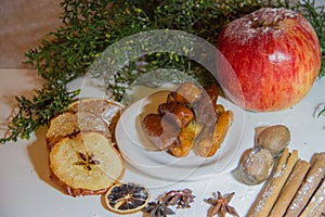 Sweet pestino Christmas or Easter, typical of Andalusia photo