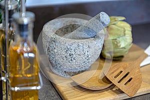 Pestle and Mortar Set.