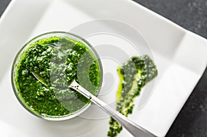 Pesto close up