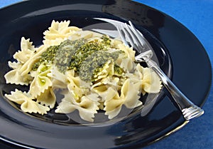 Pesto pasta dinner