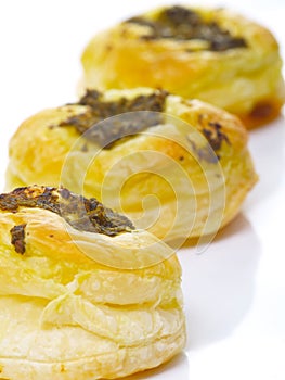 Pesto pastry puffs photo