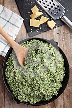 Pesto risotto