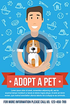 Pet adoption poster