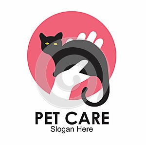 pet care logo design concept