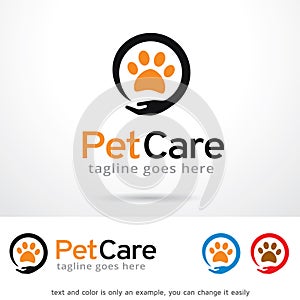 Pet Care Logo Template Design Vector