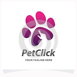 Pet Click Logo Design Template