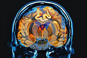 PET CT scan of human brain