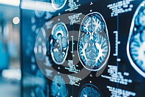 PET CT scan of human brain