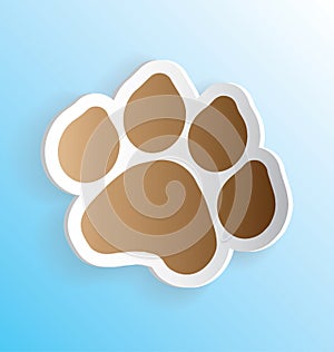 Pet Dog Paw Print Sticker