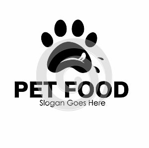 pet food logo design concept
