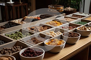 pet food and treat buffet, with variety of options for different types of diets