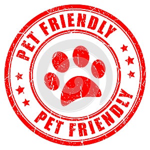 Pet friendly stamp