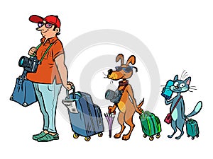 pet friendly transport airports cruises or trains. Travel and tourism