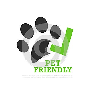 Pet friendly icon photo