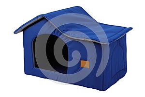 Pet kennel, fabric nest house for small dogs and cats, isolated white background. Clipping path