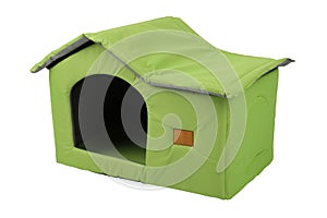 Pet kennel, fabric nest house for small dogs and cats, isolated white background. Clipping path