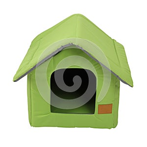 Pet kennel, fabric nest house for small dogs and cats, isolated white background. Clipping path