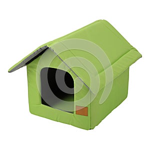 Pet kennel, fabric nest house for small dogs and cats, isolated white background. Clipping path