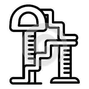 Pet play ground icon, outline style