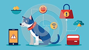 A pet safety monitoring service notices suious behavior around a pets collar and alerts the owner preventing a potential photo