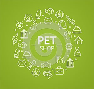 Pet Shop Concept. Vector