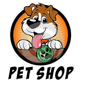 Pet shop dog Logo