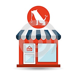 Pet shop with dog training