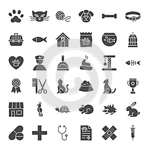 Pet Shop Solid Web Icons