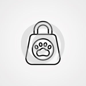 Pet shop vector icon sign symbol