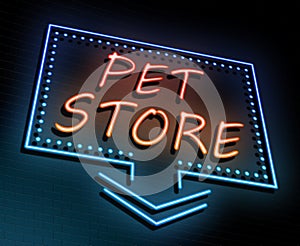 Pet store concept.