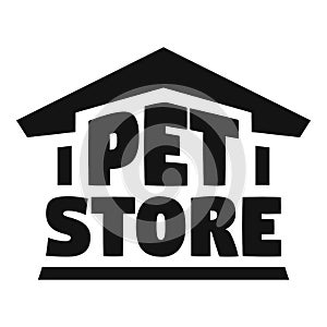 Pet store logo, simple style