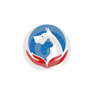 Pet and Veterinarian Logo ,animal lover group