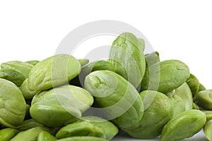 Petai, Bitter Beans isolated on a white background