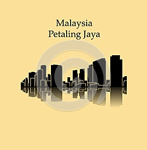 Petaling Jaya, Malaysia city silhouette